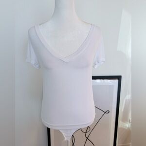 NWOT Only Hearts v-neck t-shirt thong bodysuit | Made in USA | Size small